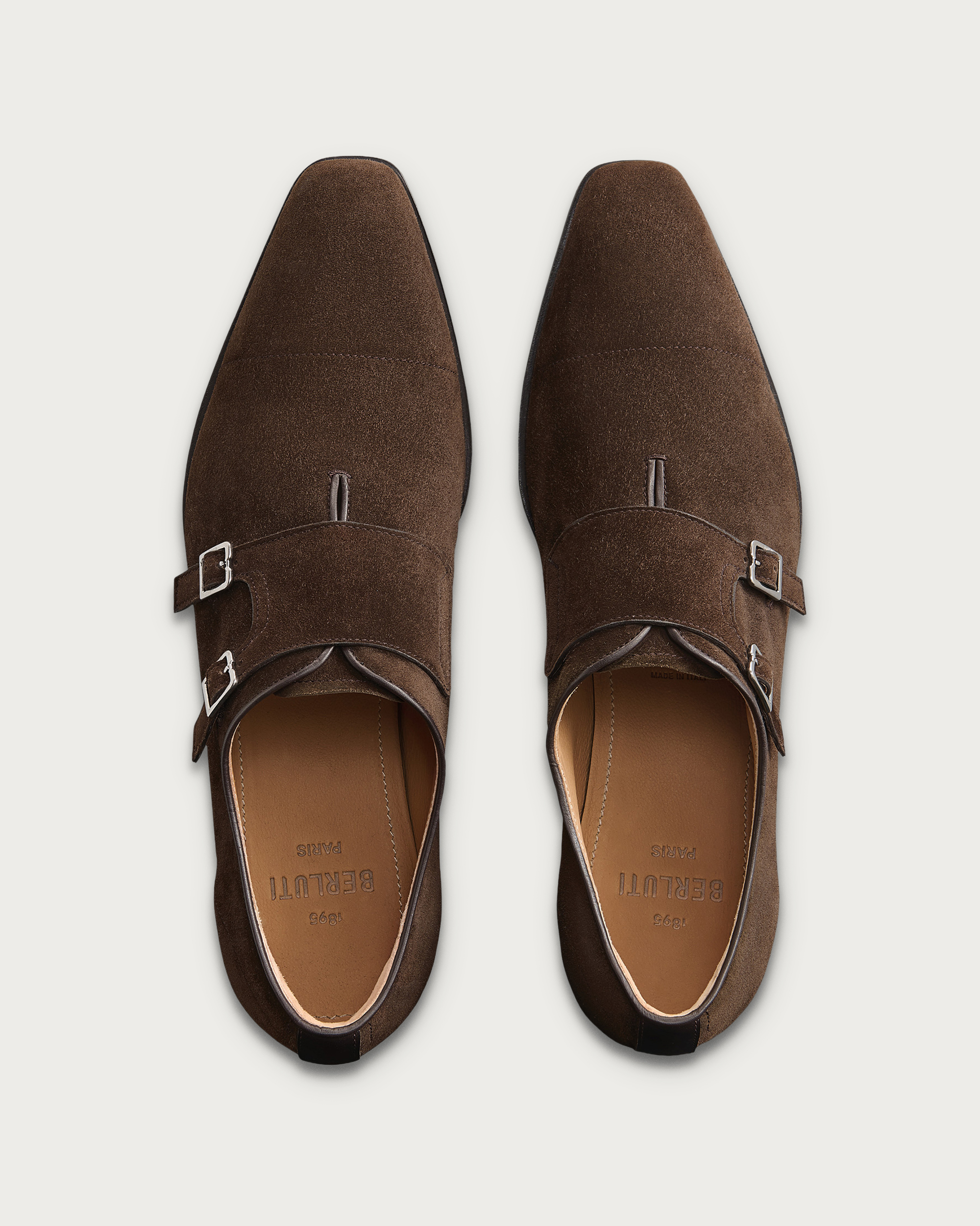 neptune Berluti グリーン ダブルモンクストラップ 革靴2足 新 デザインファッション - neptune 様専用Berluti グリーン ダブル