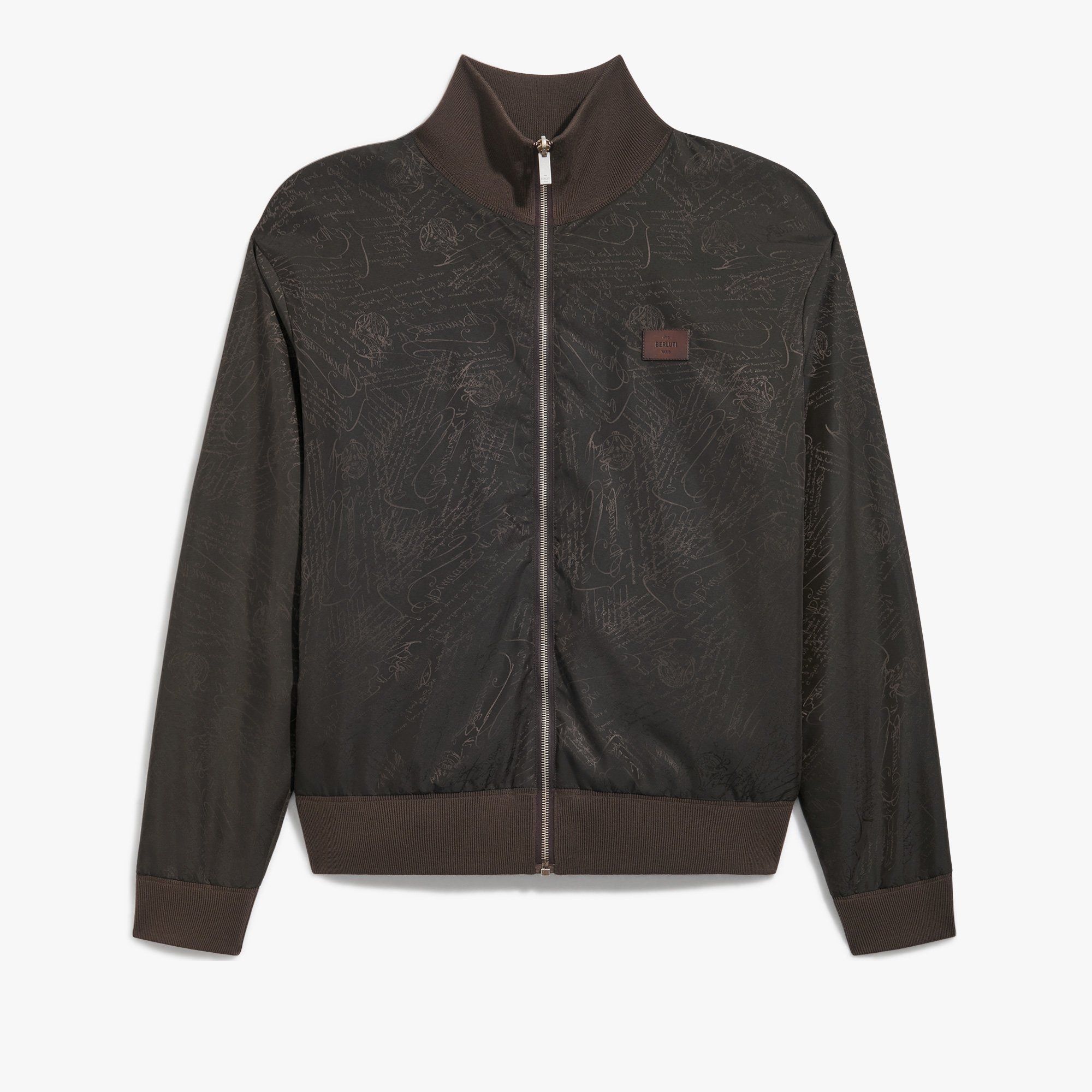 Blouson Réversible en Laine & Nylon Scritto, EARTH BROWN, hi-res