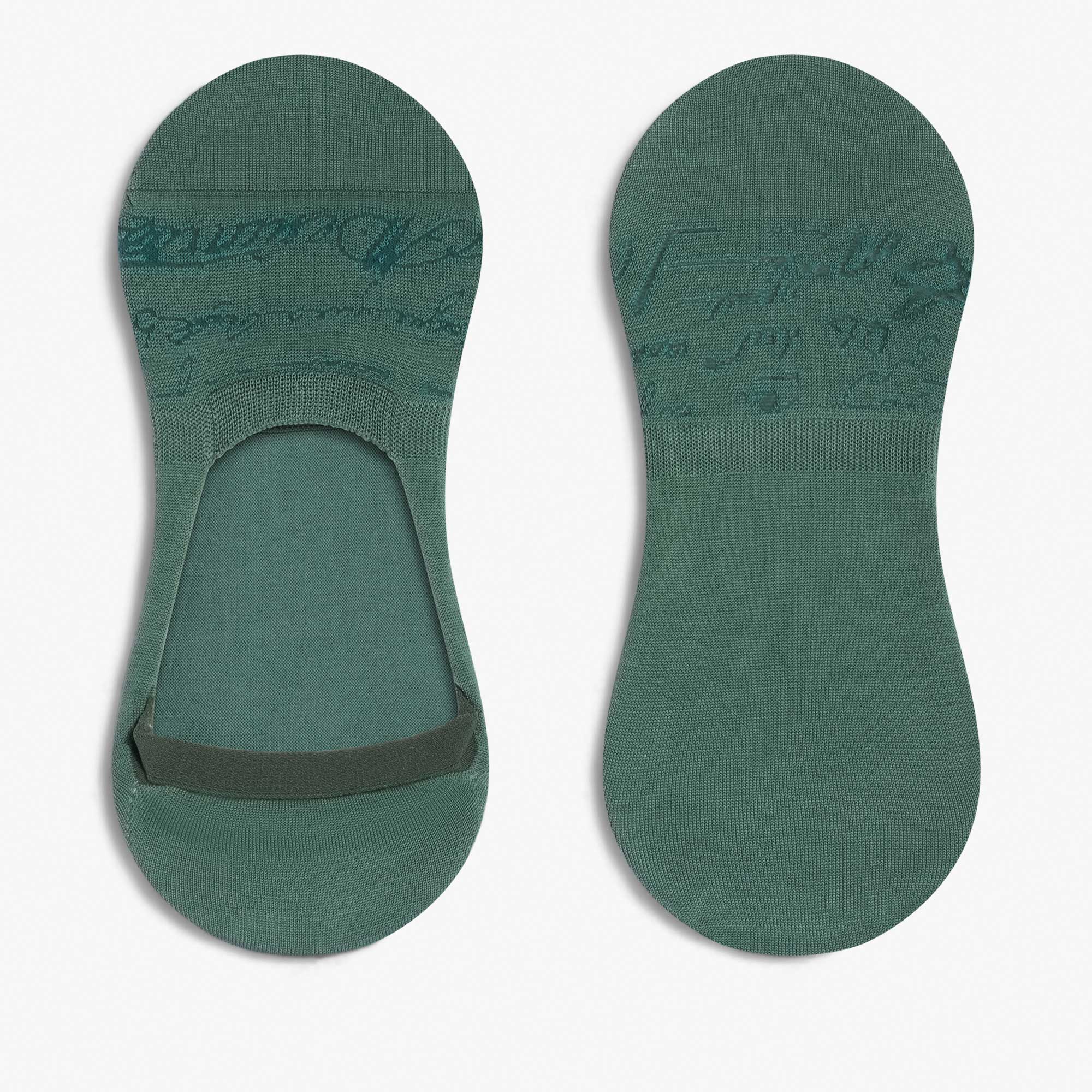 Shadow Cotton Ghost Socks, PETROL GREEN., hi-res