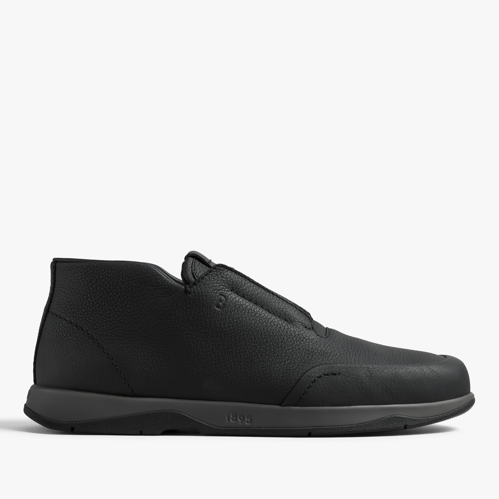 Echappee Soft Grained Calf Leather Slip-On, BLACK, hi-res