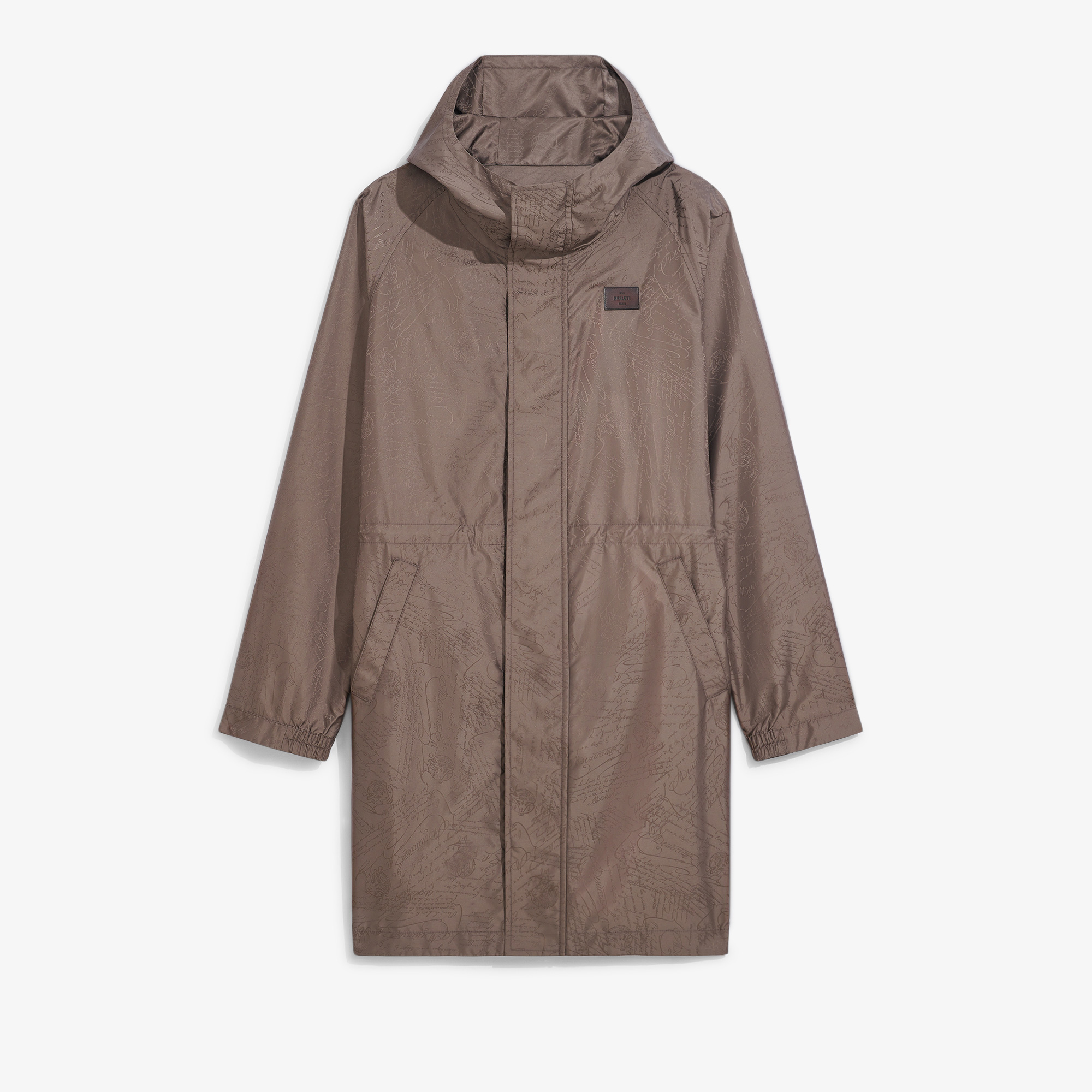 Nylon Scritto Packable Parka, SEPIA    , hi-res