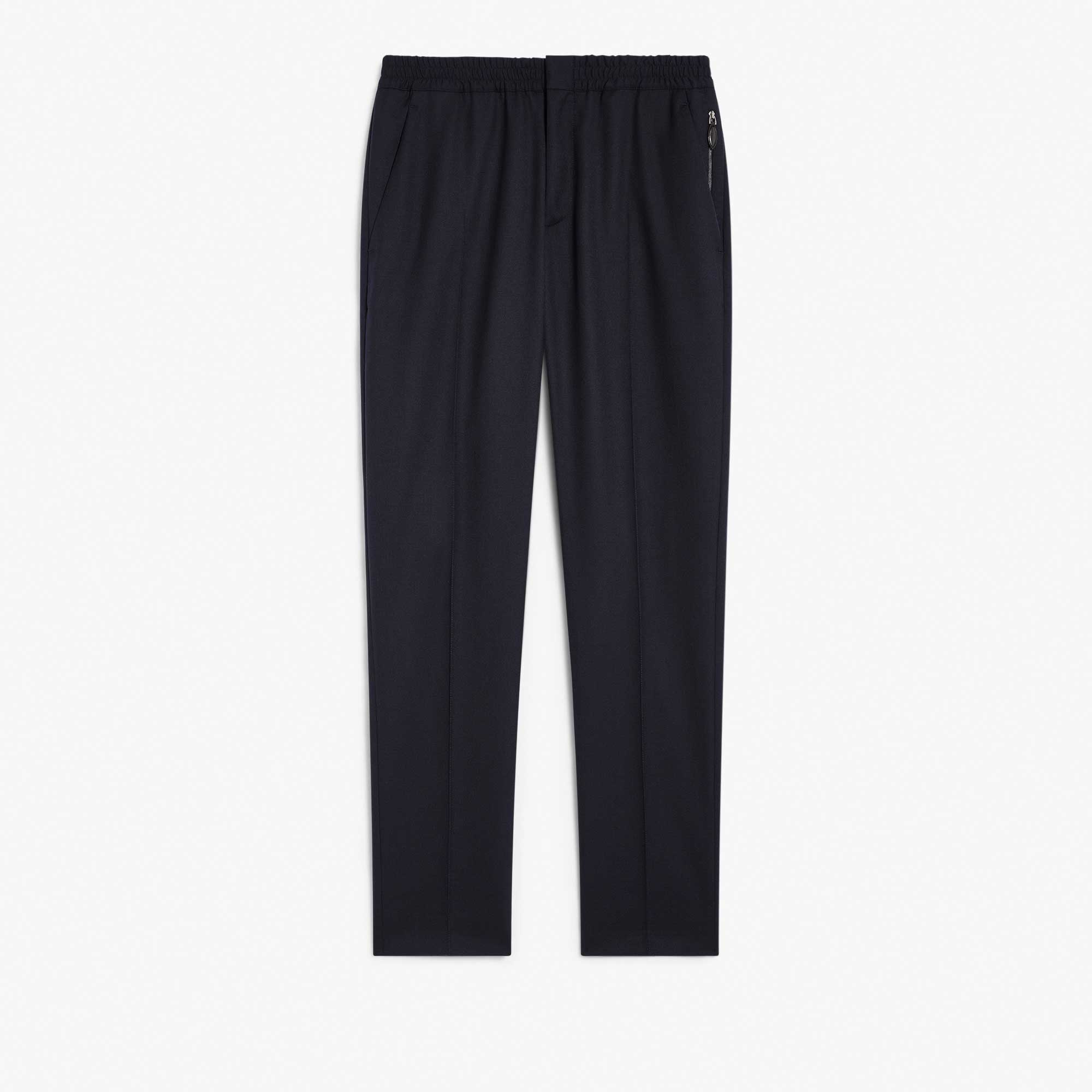 Wool Drawstring Pants, COLD NIGHT BLUE, hi-res