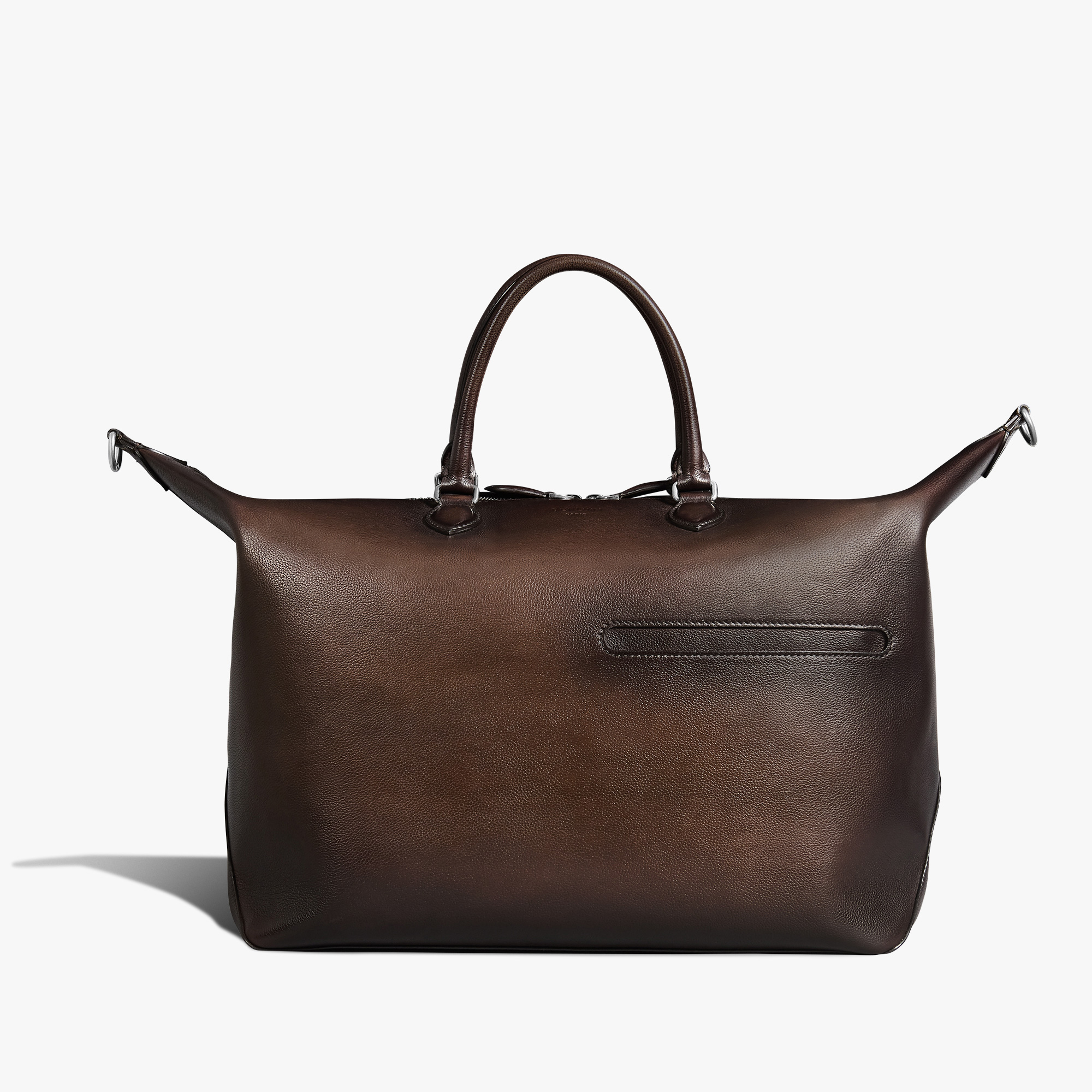 Sac De Voyage Toujours Soft Zipped Bag En Cuir, SOFT BROWN, hi-res