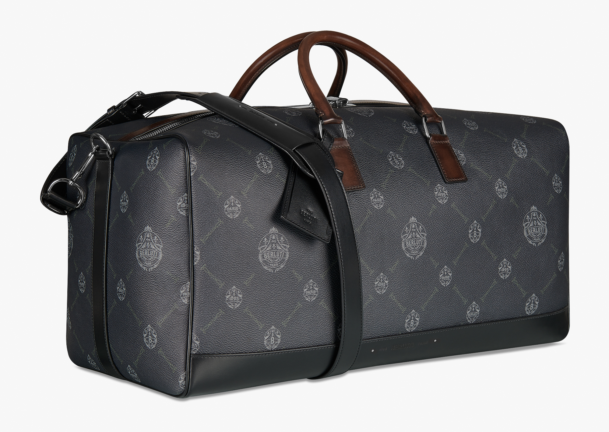 canvas and leather weekender bag