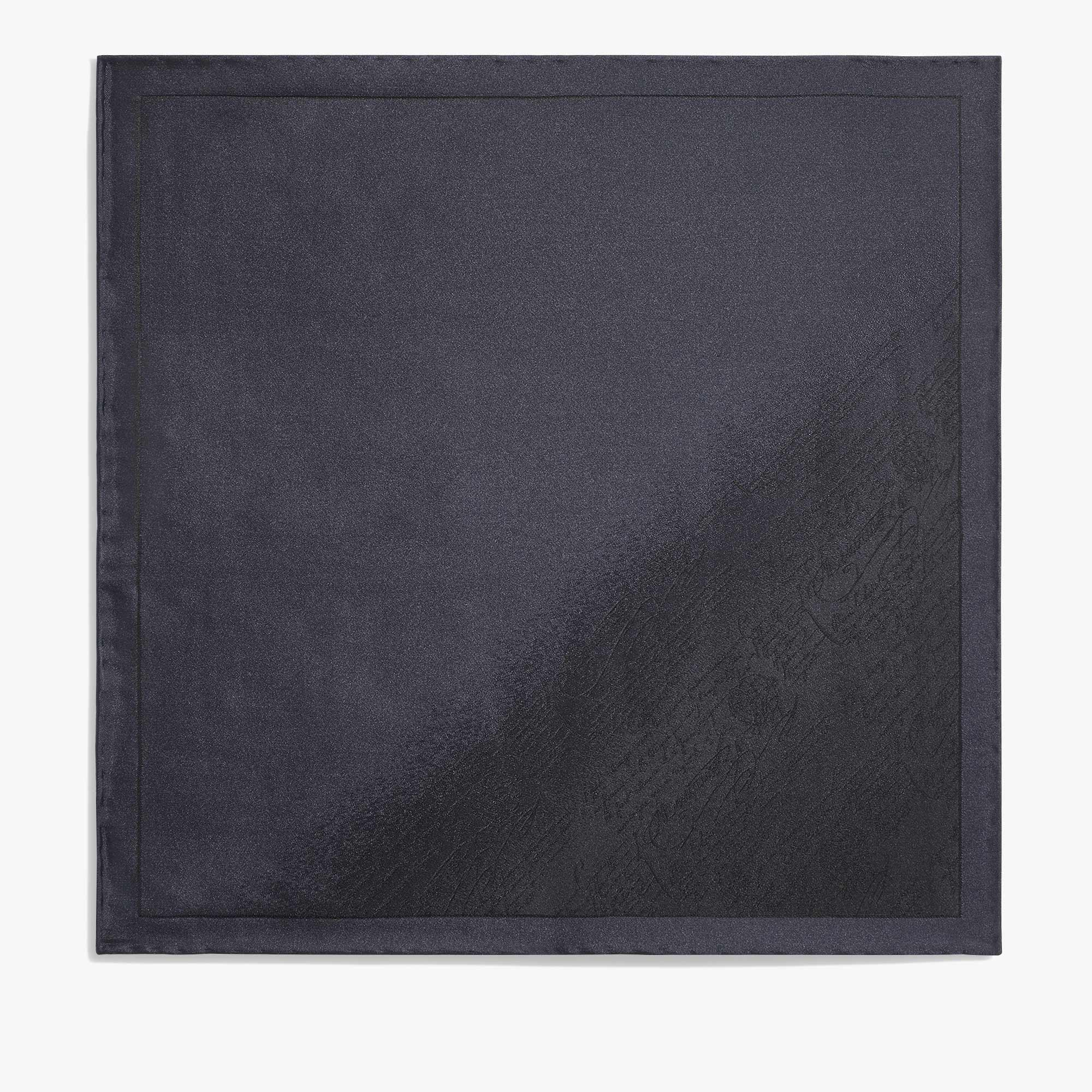 Scritto Degrade Handkerchief, BLUE CHARCOAL, hi-res