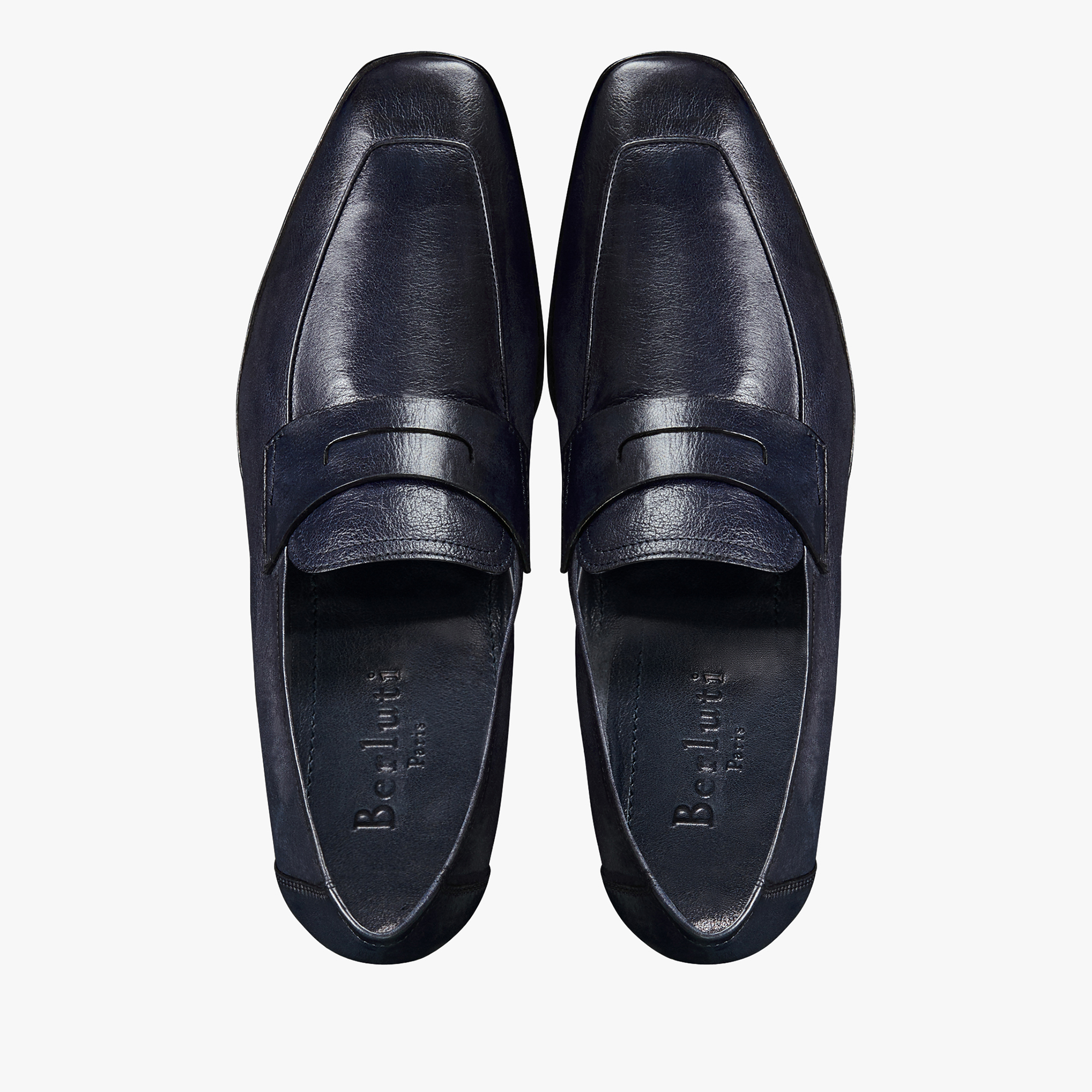 Berluti Lorenzo Rimini Leather Backless Loafers in Black for Men