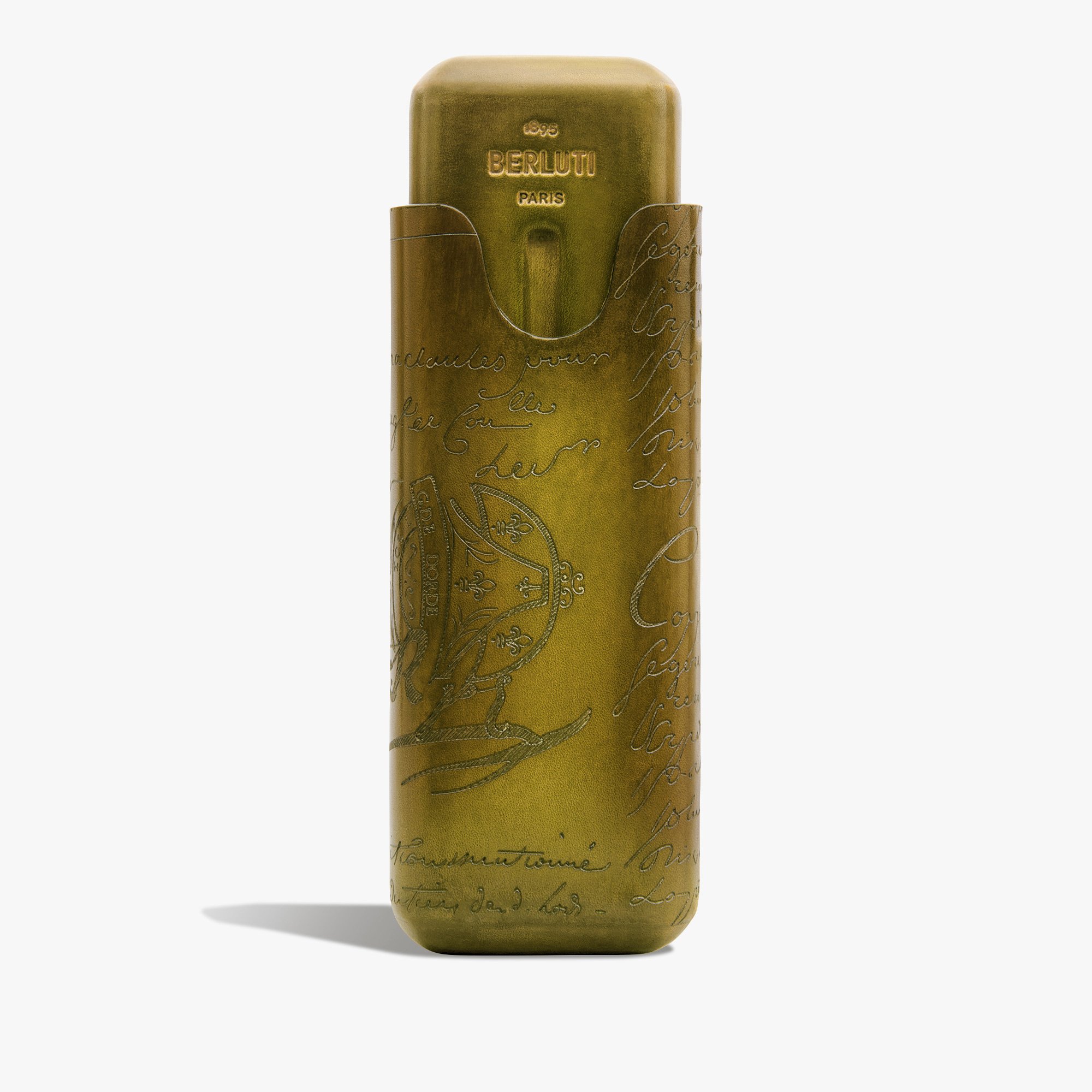 Cigar Case 2 Scritto Leather, JUNGLE GREEN, hi-res