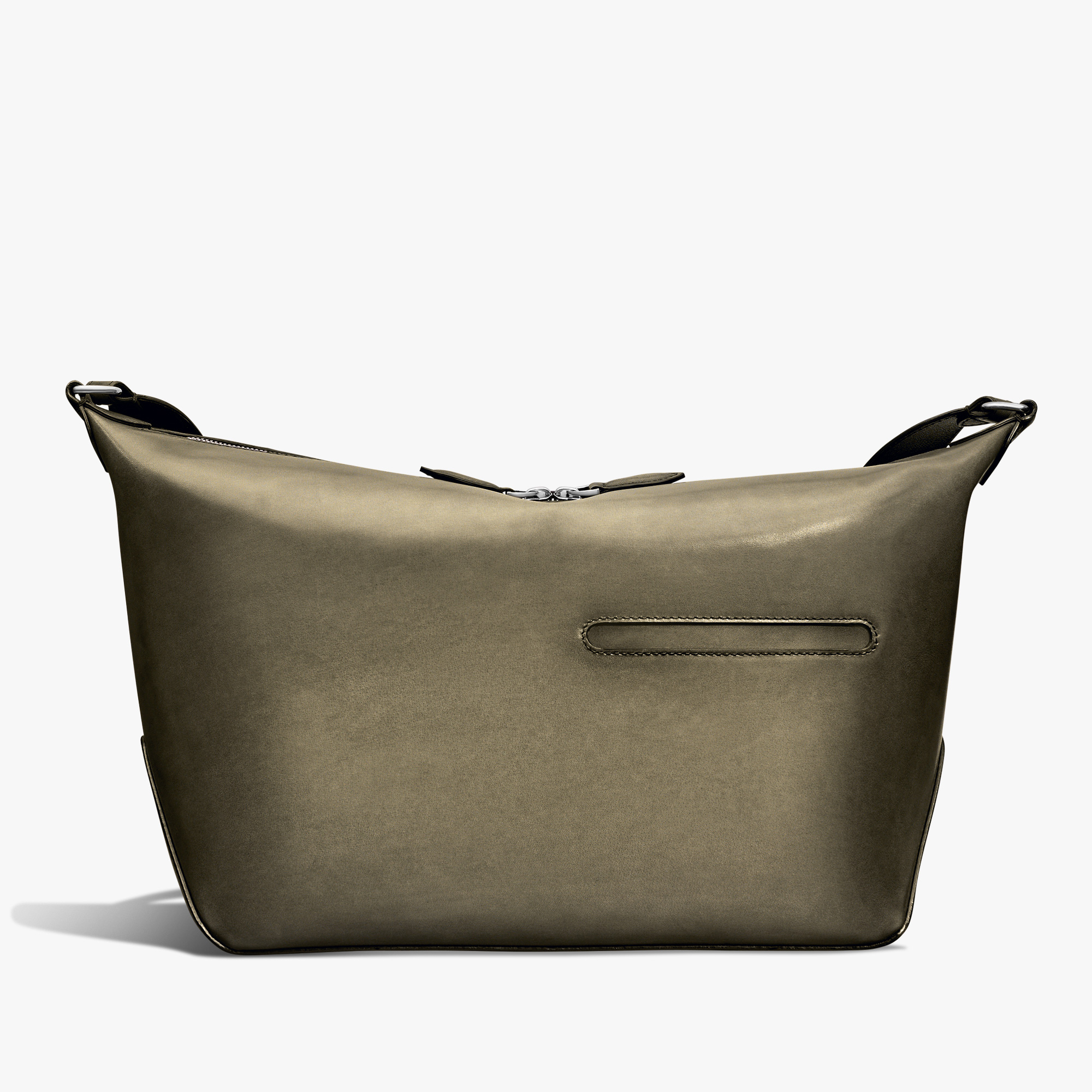 Toujours Soft Zipped Hobo Leather Messenger, SANDSTORM, hi-res