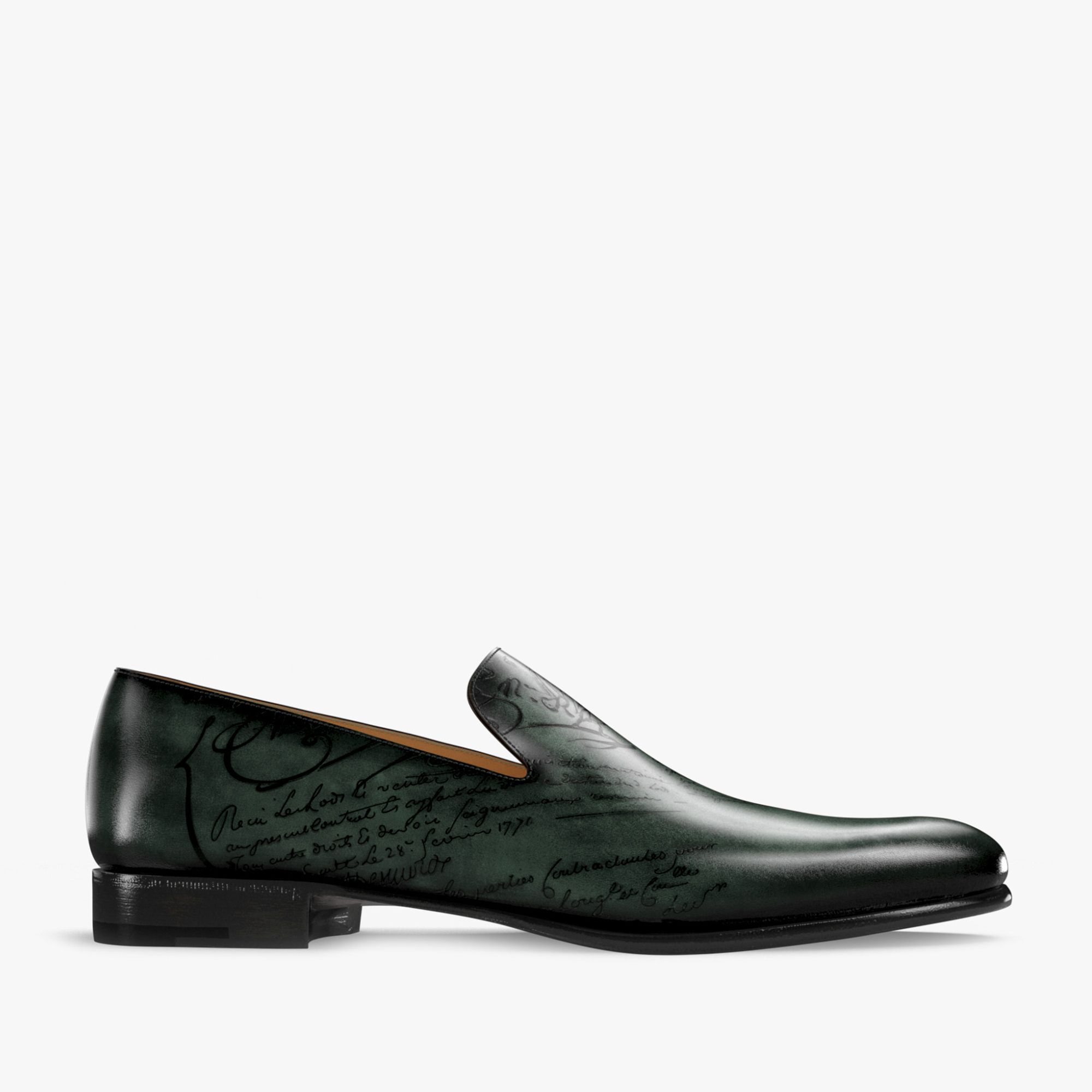 Cursive Galet Scritto Leather Loafer | Berluti US Cursive Galet Scritto Leather Loafer | Berluti US