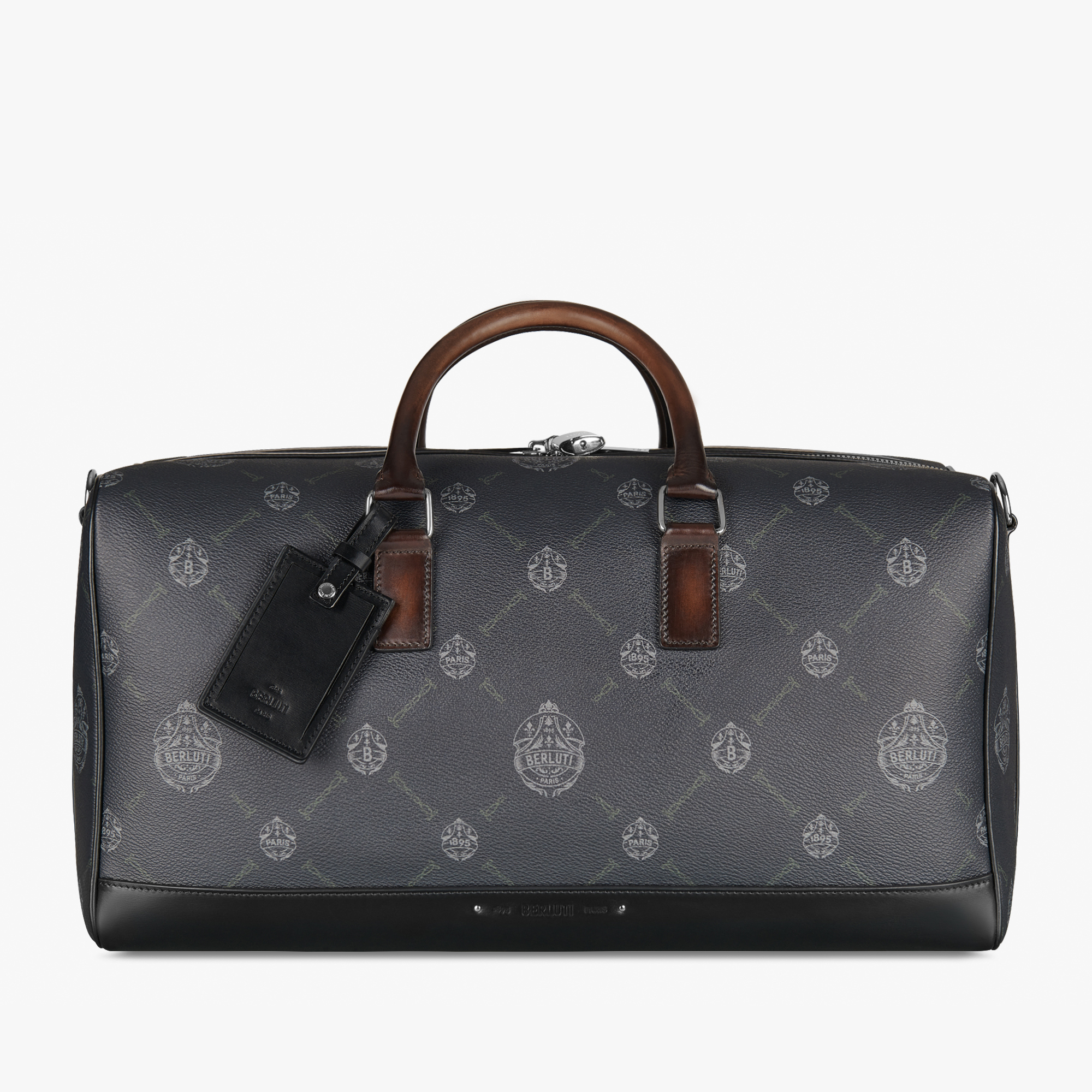 Aventure Medium Canvas And Leather Travel Bag, BLACK + TDM INTENSO, hi-res