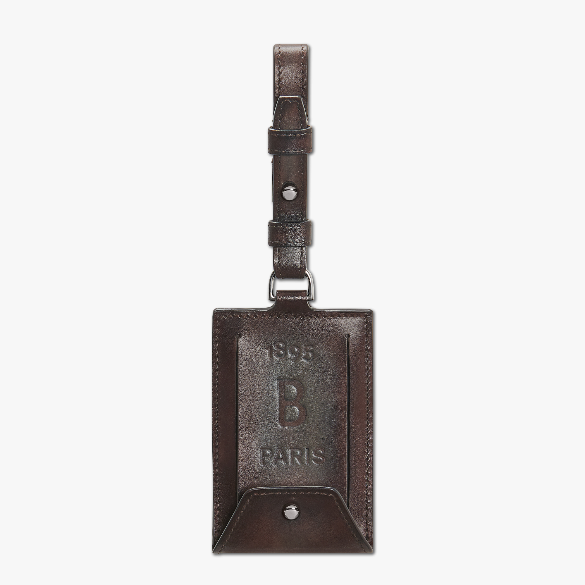 leather bag tag