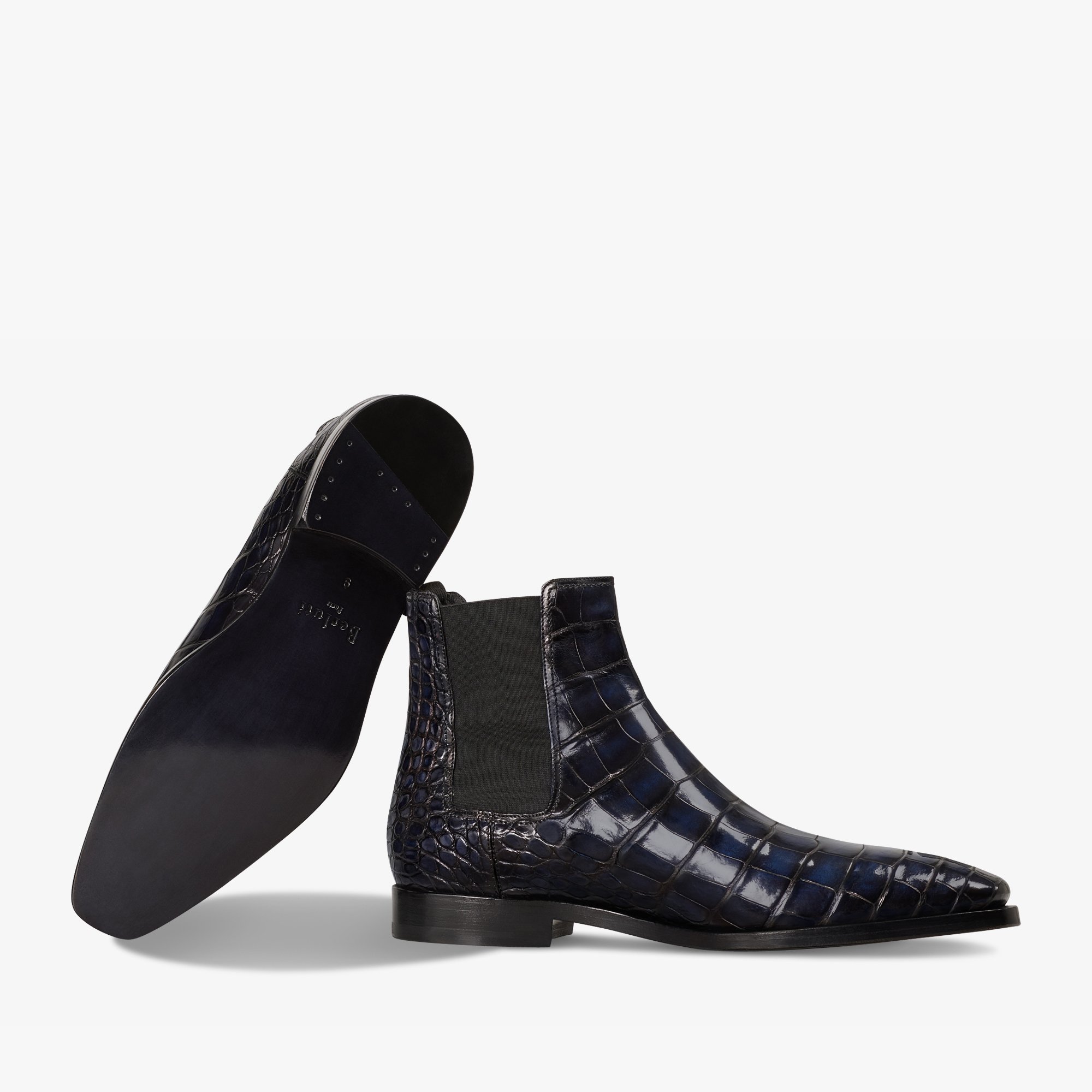 Berluti top alligator shoes