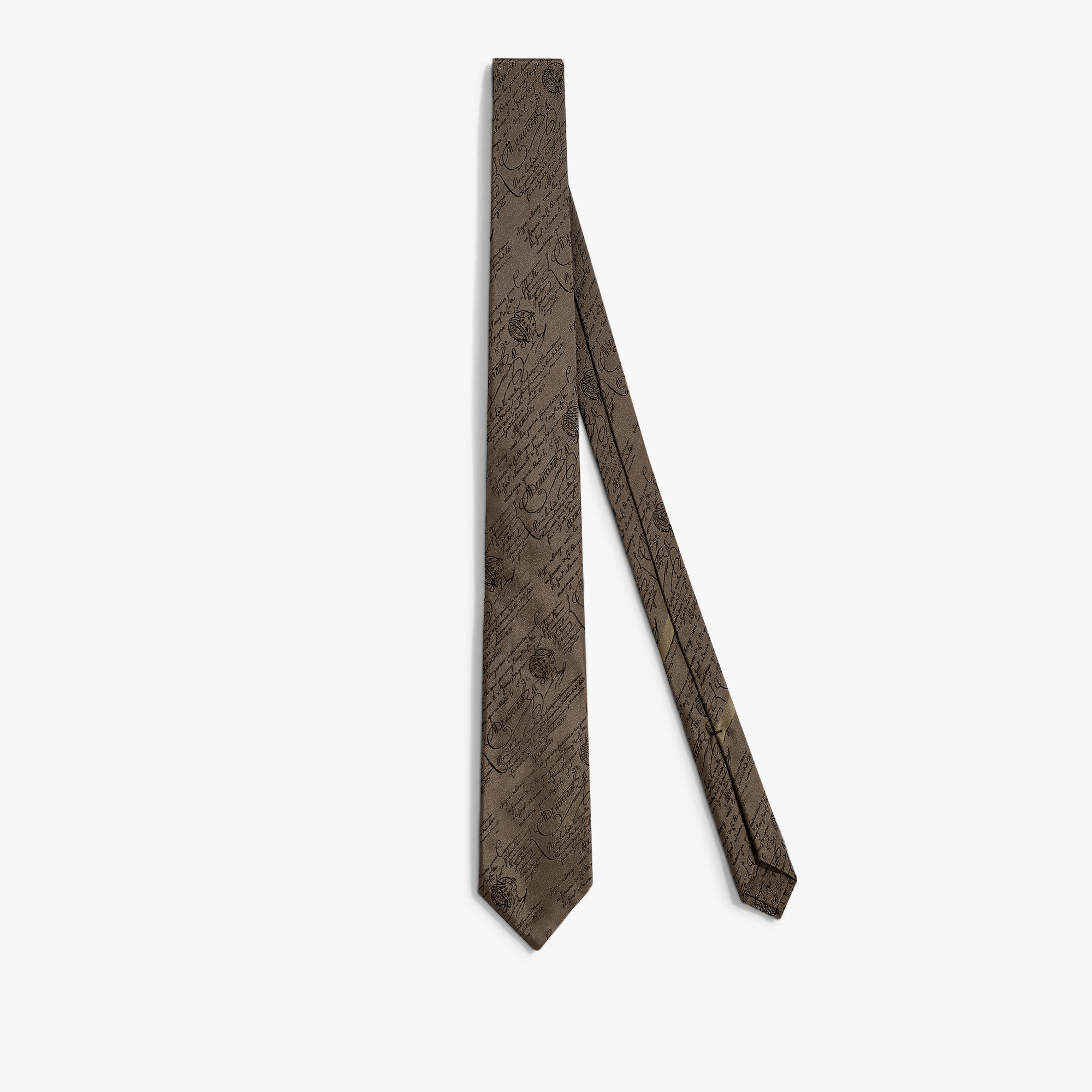 Classic Scritto Tie, SEPIA    , hi-res