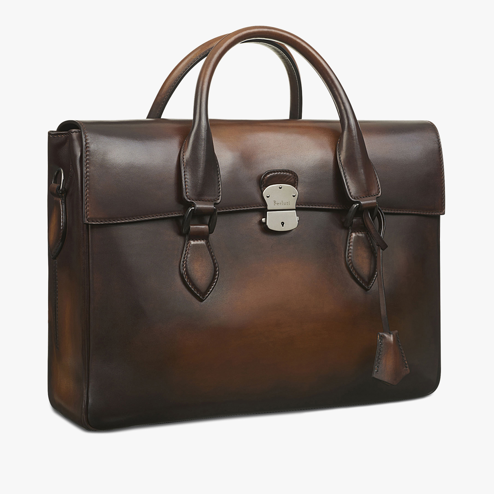 E'Mio Leather Briefcase | Berluti US