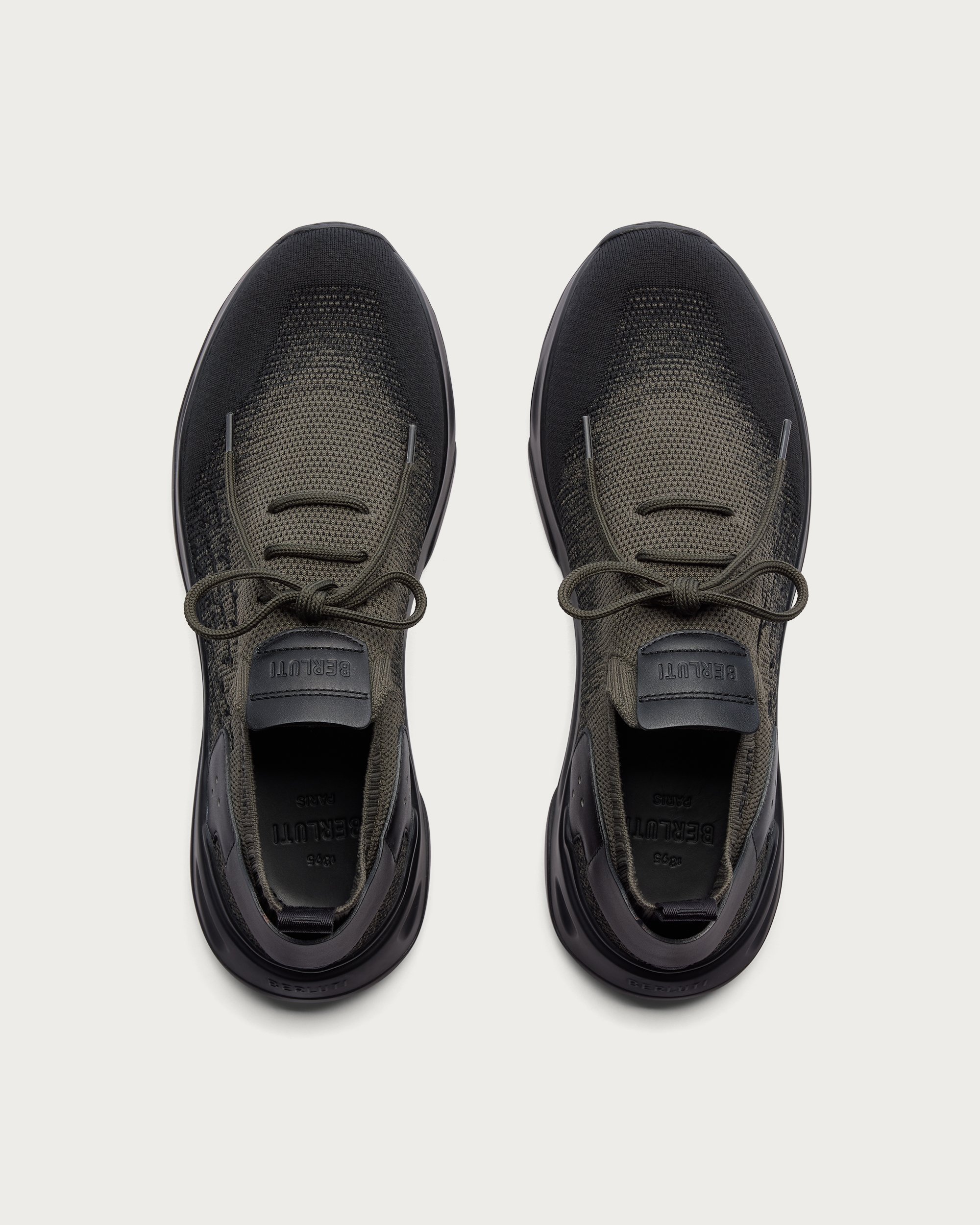 シャドウ ニット＆レザースニーカー | ベルルッティ JP