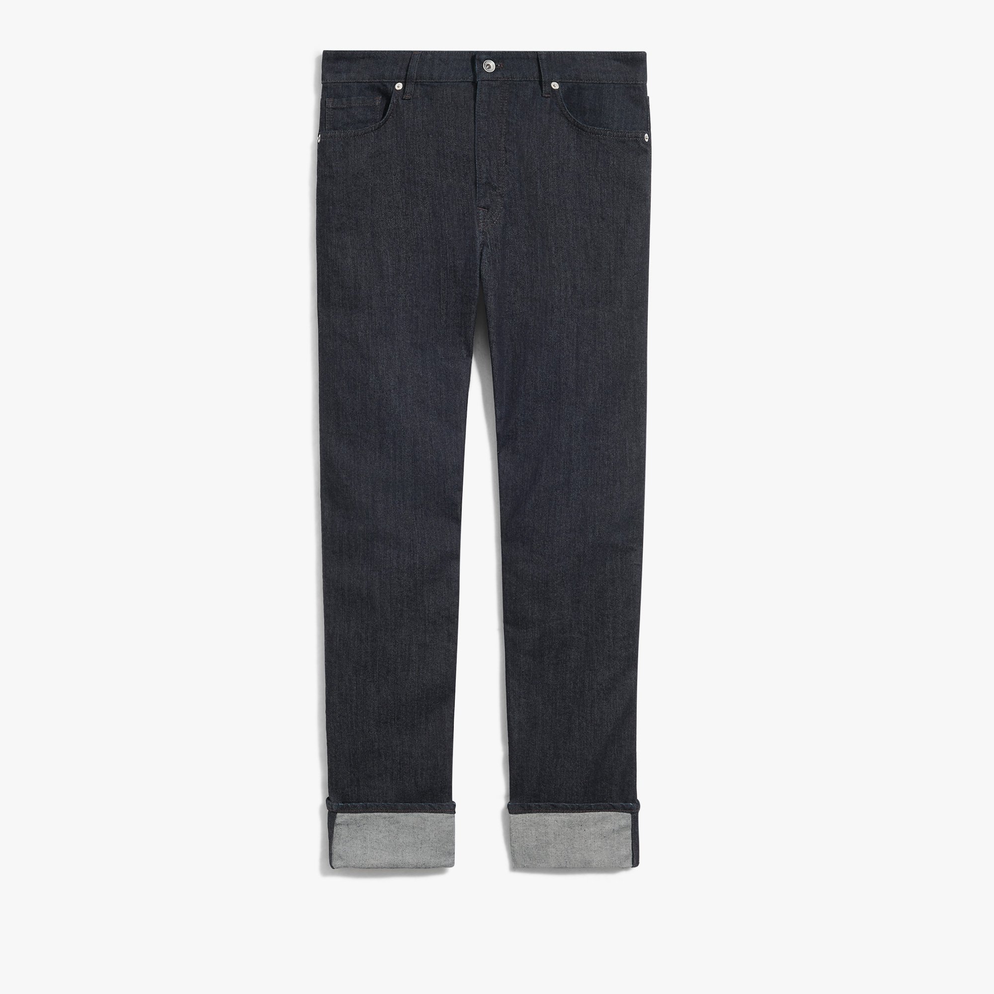 Straight Denim Pants, DARK INDIGO DENIM, hi-res