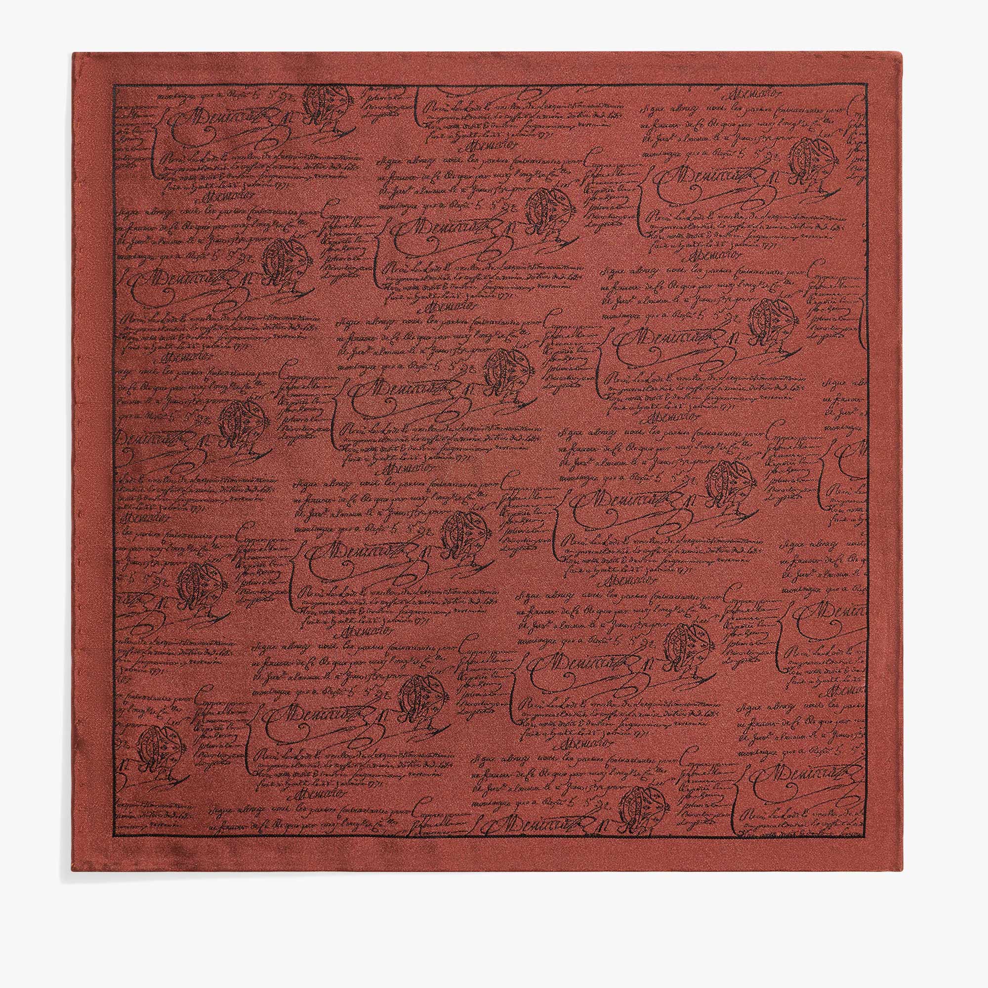 Scritto Handkerchief, CHESTNUT BROWN, hi-res