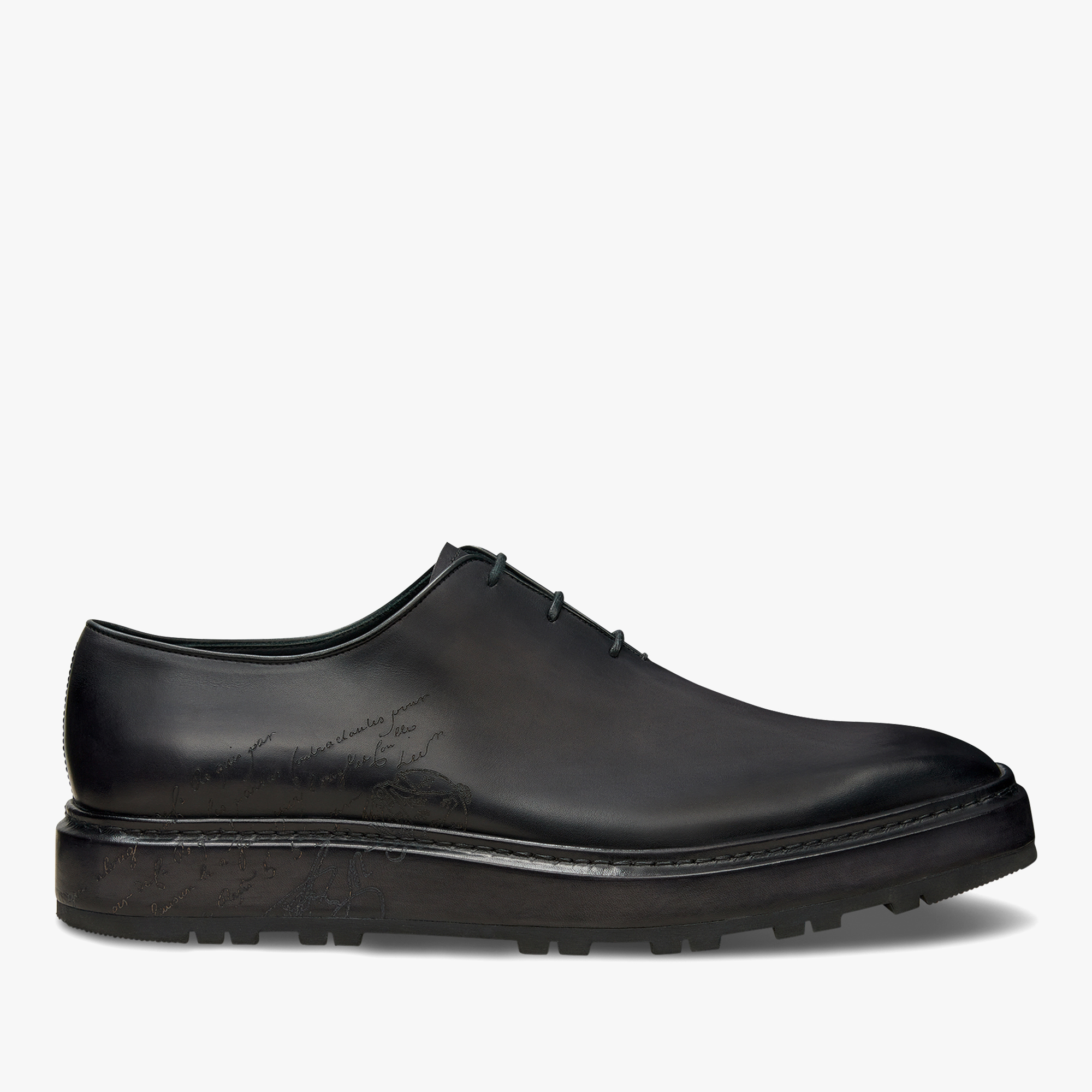 Alessandro Alto Leather Oxford, NERO GRIGIO, hi-res