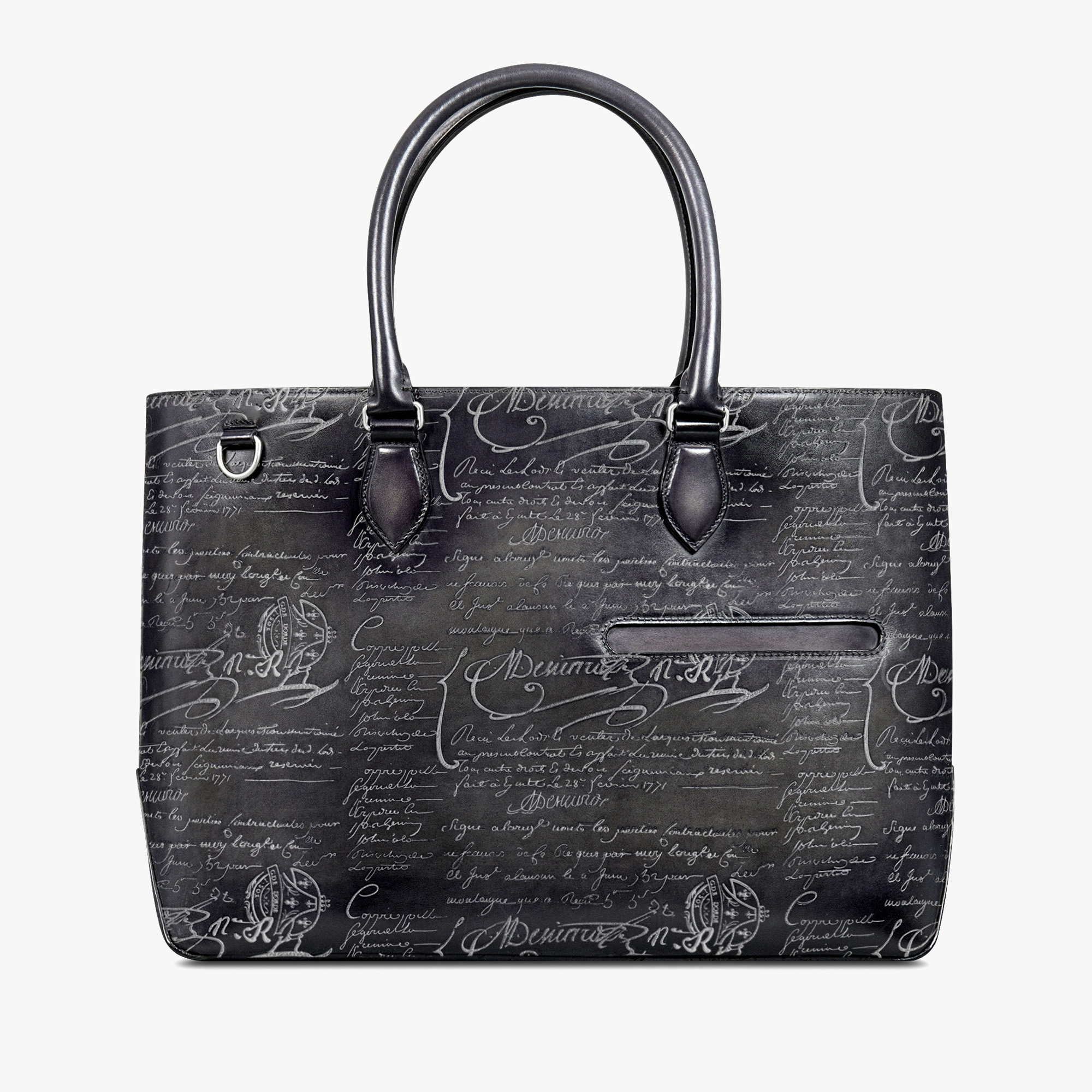 ベルルッティ ドゥジュール 黒グレー Berluti】