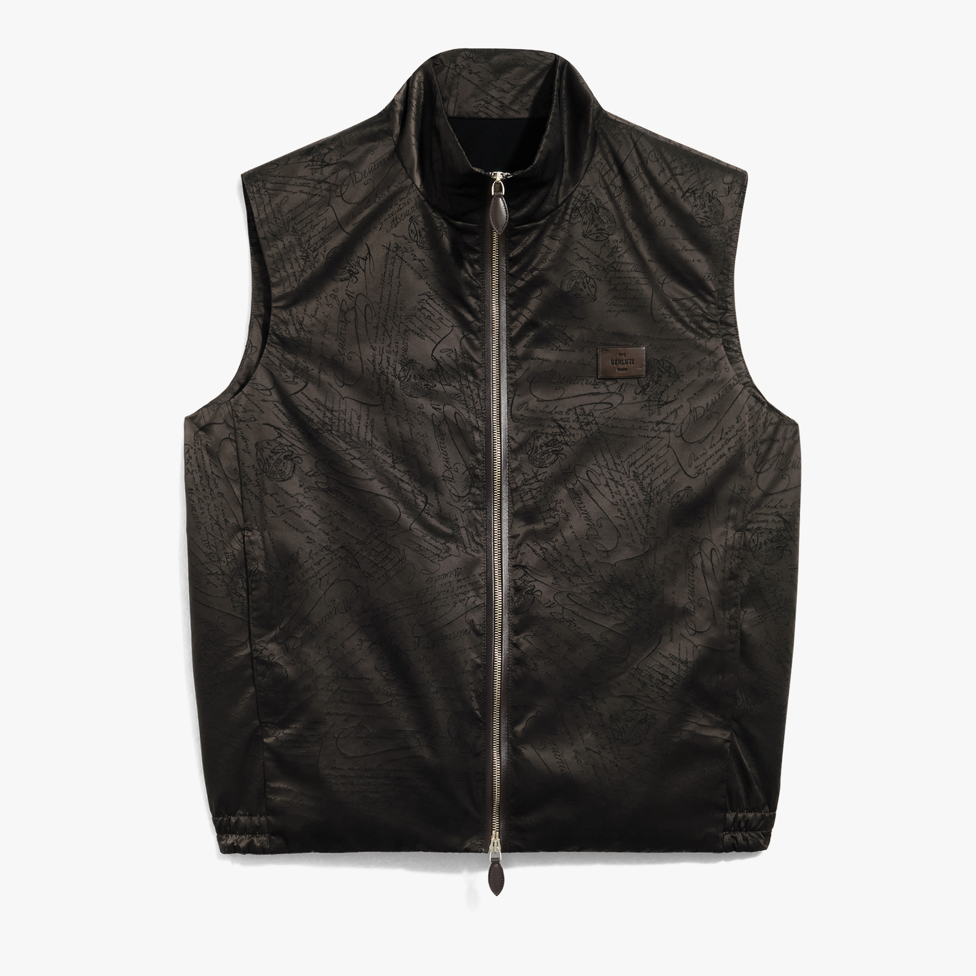 Scritto Nylon Padded Gilet, EARTH BROWN, hi-res