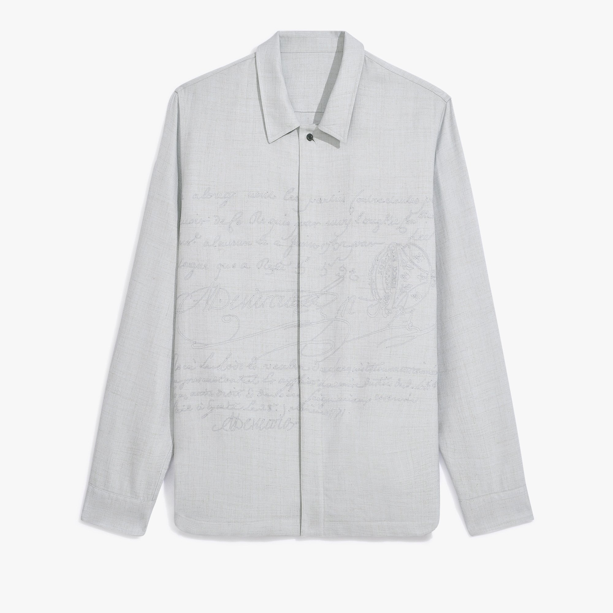 Surchemise avec Broderie Scritto, SPRING BLUE , hi-res