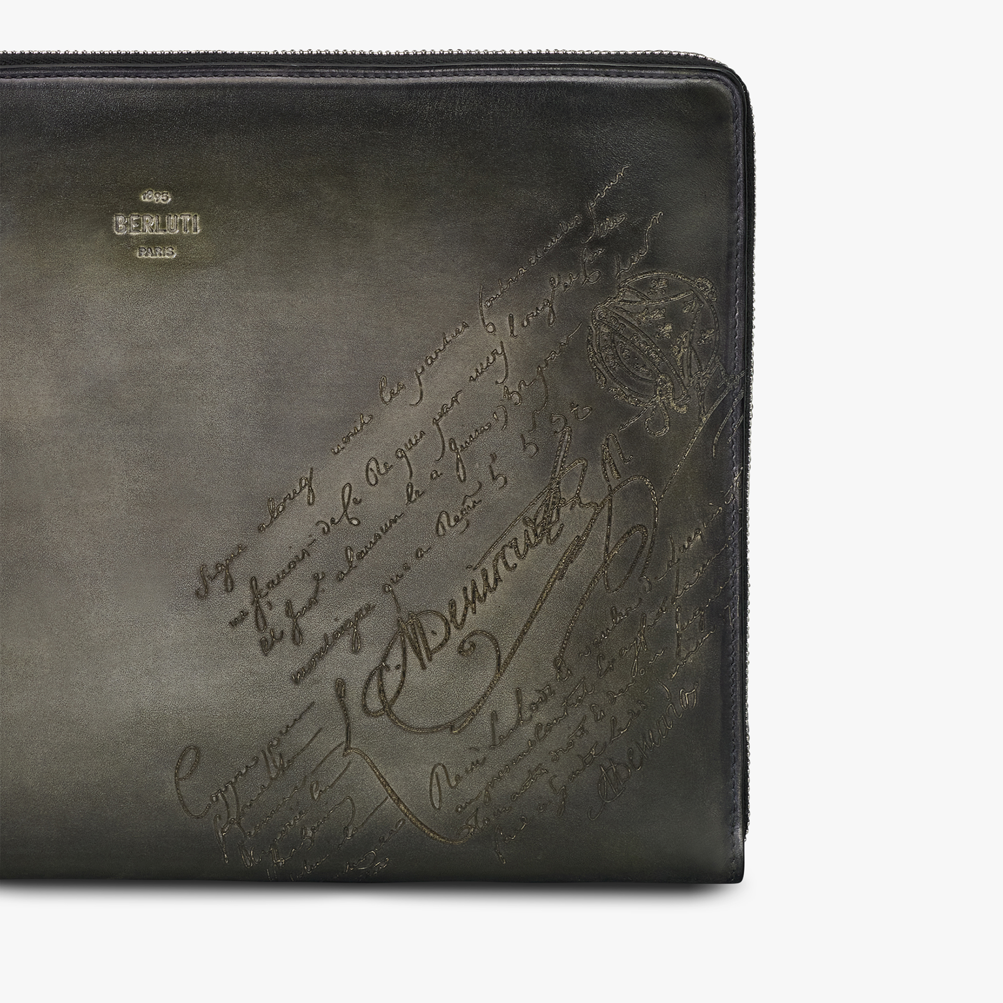 Nino GM Scritto Leather Clutch