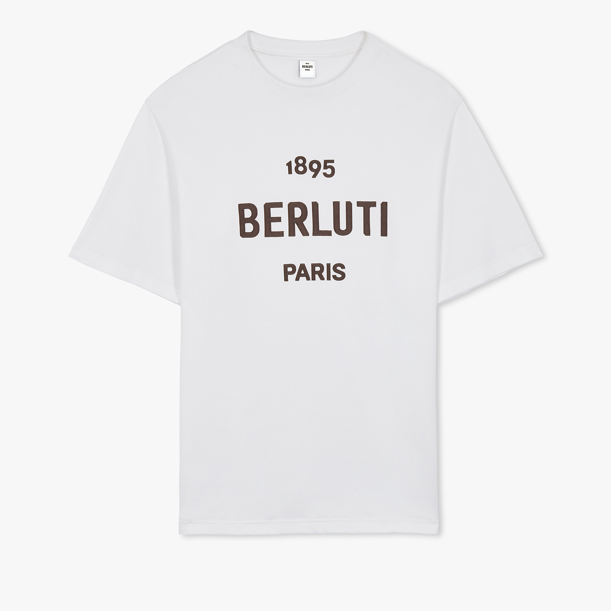 Brown Logo T-Shirt, BLANC OPTIQUE, hi-res