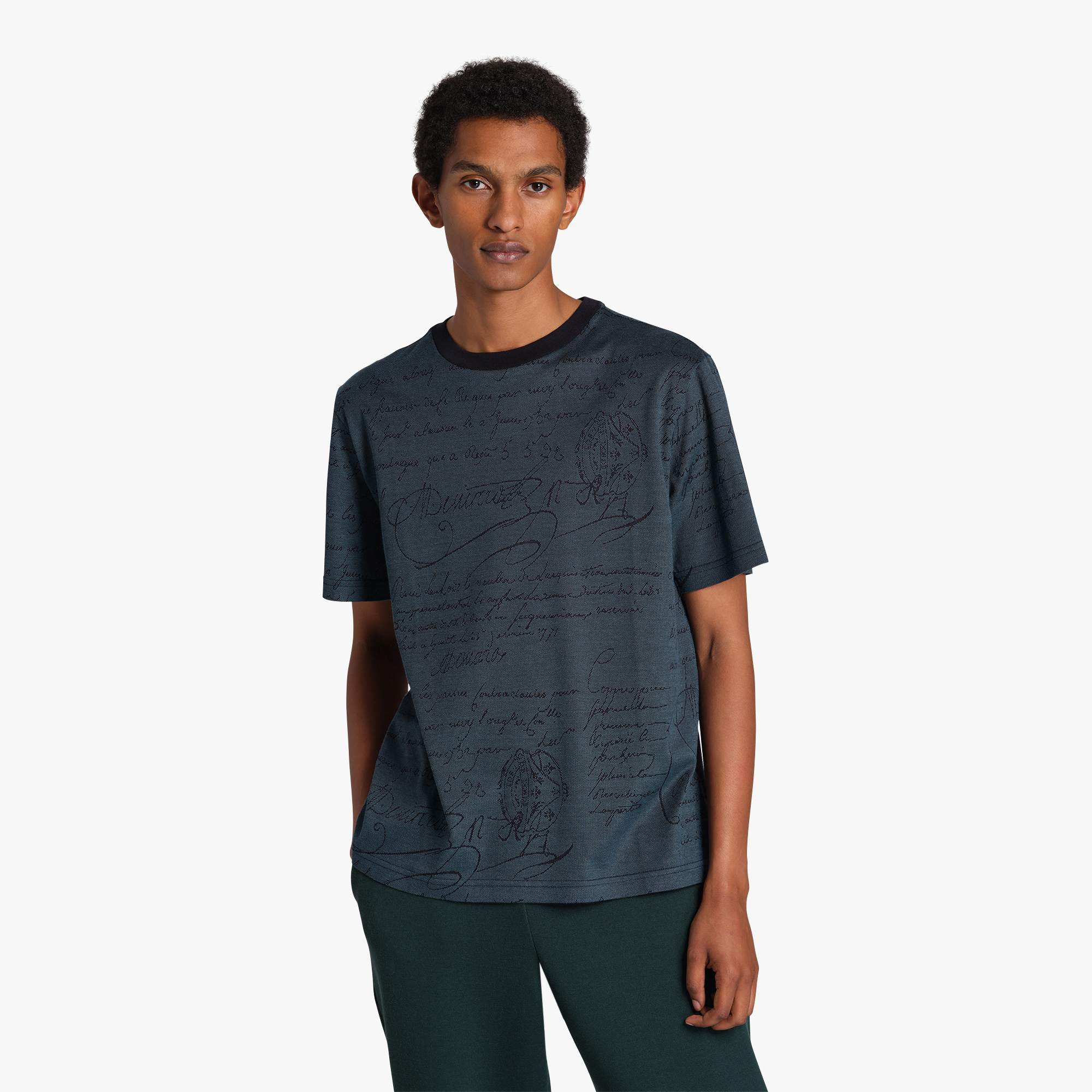 オールオーバー スクリットジャカード Tシャツ | ベルルッティ JP