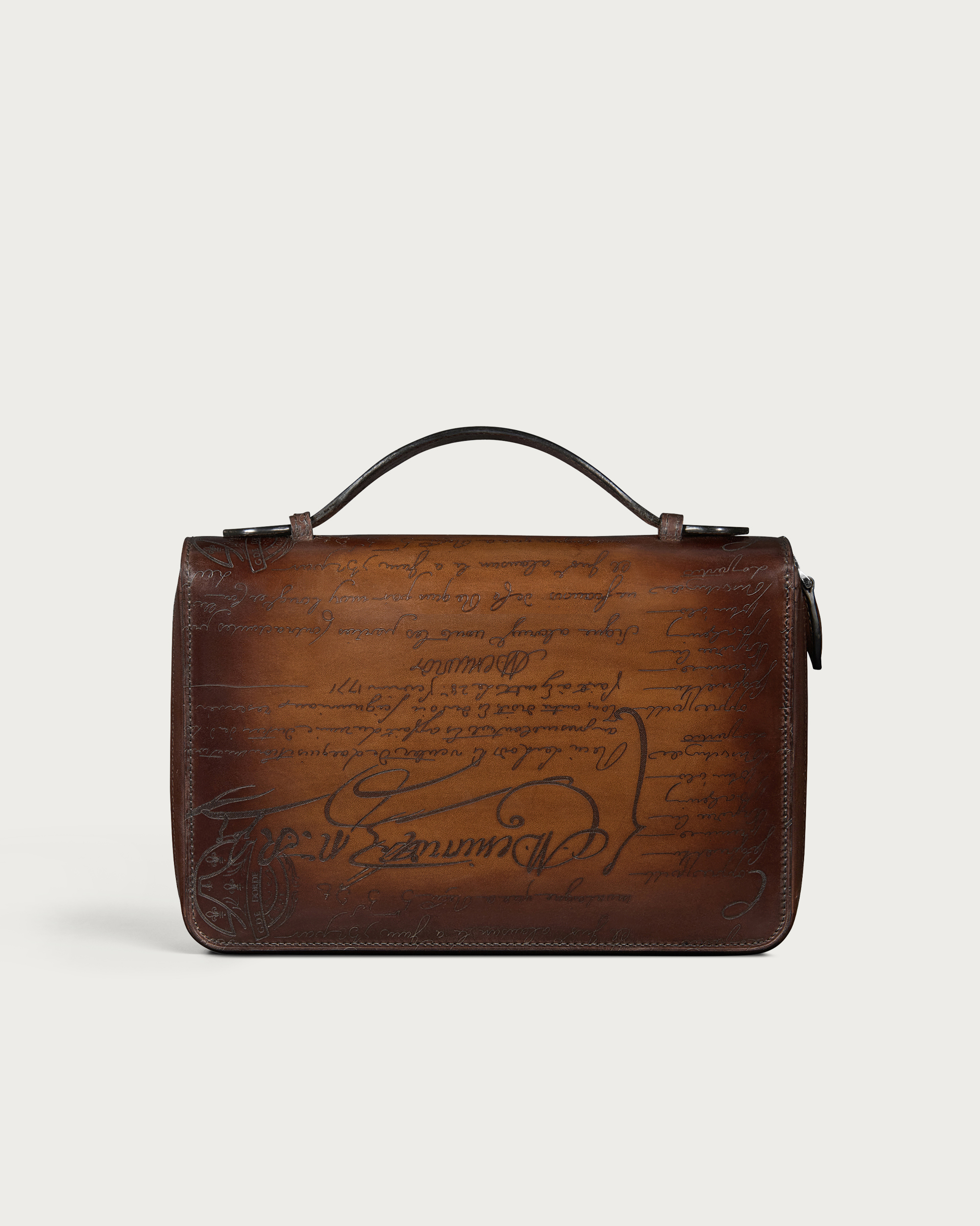 BERLUTI ブラウン ケース 保存袋付き Itauba Wide Zipped Pouch | Berluti IT