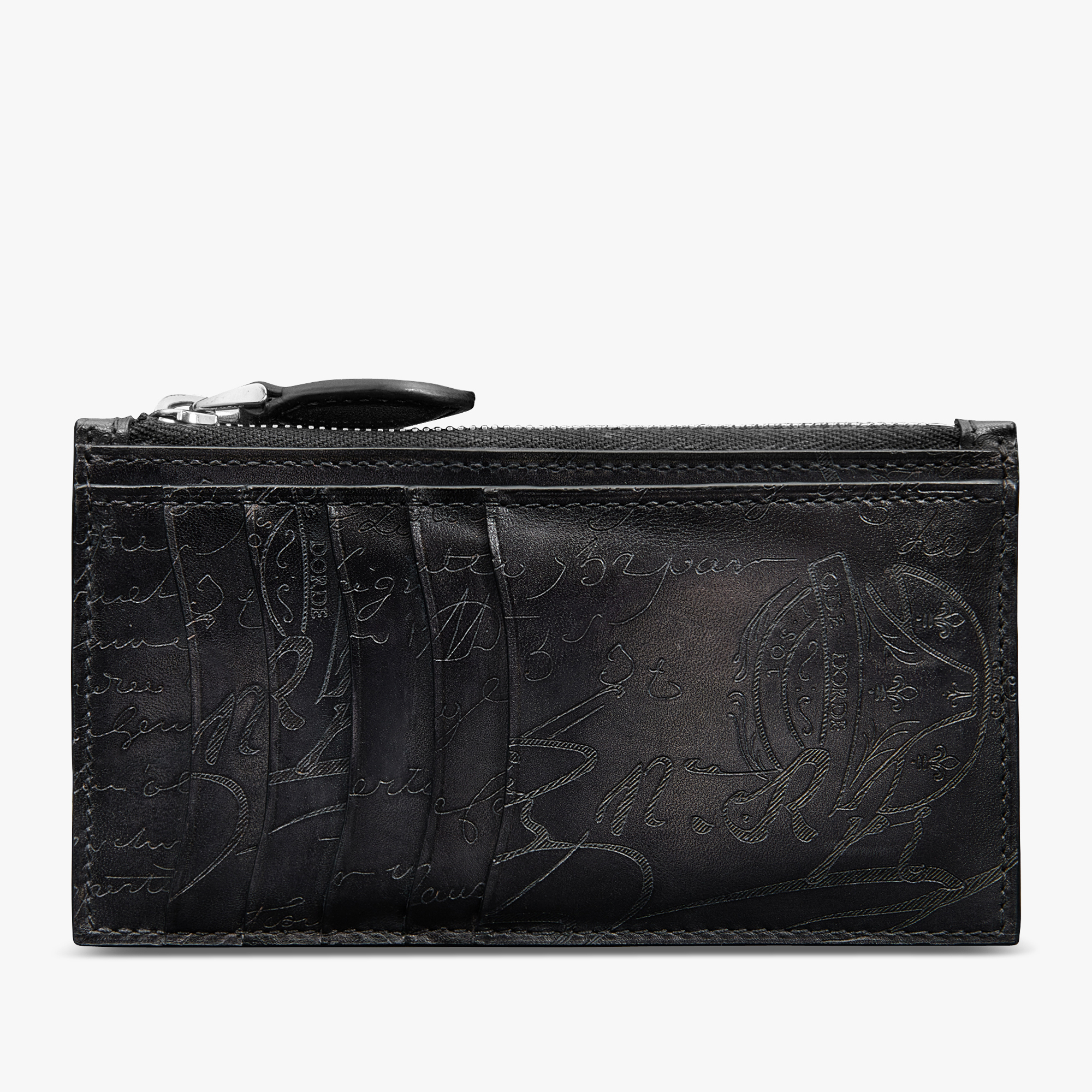 Porte-Cartes Zippé Long Koa Maxi En Cuir Scritto, NERO GRIGIO, hi-res