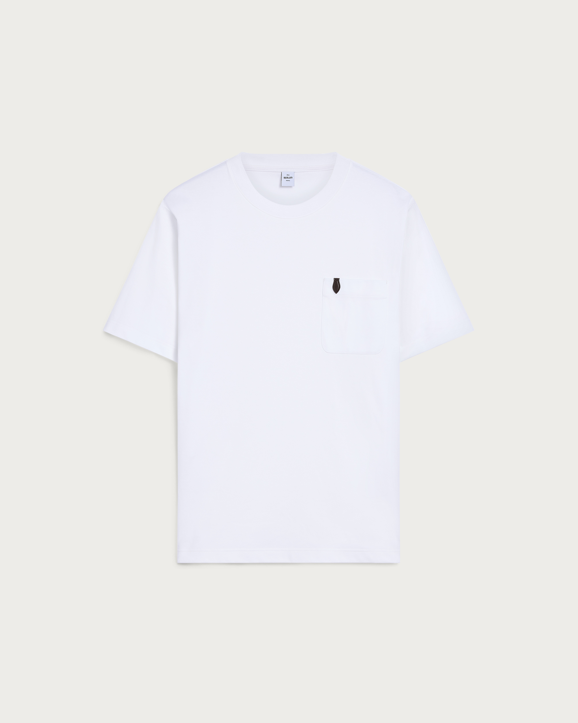 Pocket T-shirt with Leather Detail | Berluti