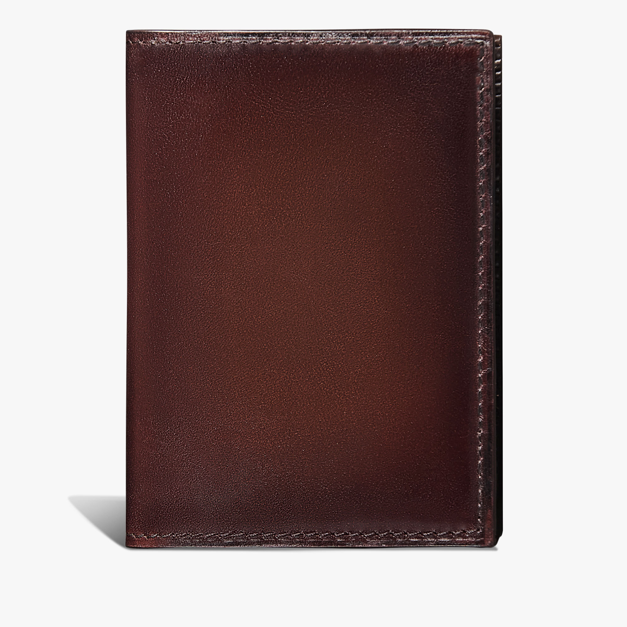 Jagua Leather Card Holder, LEGNO BRUCIATO, hi-res