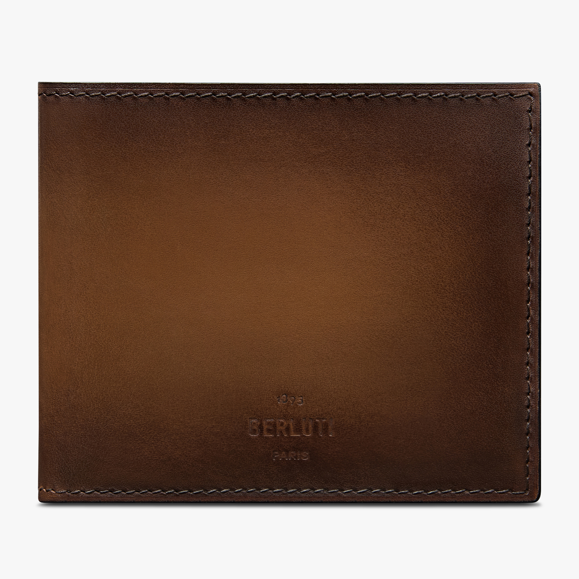 Makore Slim Leather Compact Wallet, CACAO INTENSO, hi-res